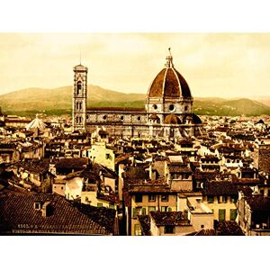 Wee Blue Coo Bumblebeaver VINTAGE PHOTOGRAPHY COLOUR TINT FLORENCE ITALY CATHEDRAL ROOFTOPS 30x40 cms ART POSTER PRINT PICTURE CC7002 Wee Blue Coo Bumblebeaver VINTAGE PHOTOGRAPHY COLOUR TINT FLORENCE ITALY CATHEDRAL ROOFTOPS 30x40 cms ART POSTER PRINT PICTURE CC7002