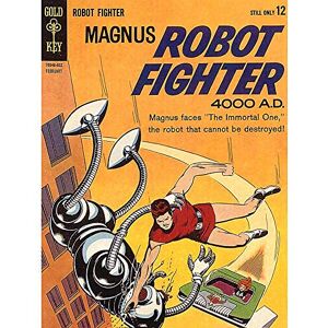 Wee Blue Coo Comic Book Cover Magnus Robot Fighter Sci Fi Art Print Poster Wall Decor 12X16 Inch Wee Blue Coo Comic Book Cover Magnus Robot Fighter Sci Fi Art Print Poster Wall Decor 12X16 Inch