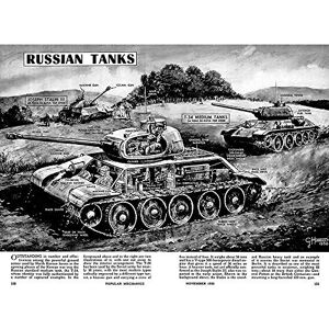 Wee Blue Coo War Drawing Russian Tanks T34 Joseph Stalin Military USA Art Print Poster Wall Decor 12X16 Inch Wee Blue Coo War Drawing Russian Tanks T34 Joseph Stalin Military USA Art Print Poster Wall Decor 12X16 Inch