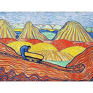 Fine Art Prints Morgner Clay Worker Yellow Cart Bright Expressionist Painting Unframed Wall Art Print Poster Home Decor Premium Fine Art Prints Morgner Clay Worker Yellow Cart Bright Expressionist Painting Unframed Wall Art Print Poster Home Decor Premium