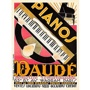 Wee Blue Coo Advert Music Daude Piano Pianist Musician Paris France Art Print Poster Wall Decor 12X16 Inch Wee Blue Coo Advert Music Daude Piano Pianist Musician Paris France Art Print Poster Wall Decor 12X16 Inch