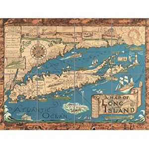 Artery8 Smith 1933 Pictorial Map Long Island NY History XL Giant Panel Poster (8 Sections) Artery8 Smith 1933 Pictorial Map Long Island NY History XL Giant Panel Poster (8 Sections)