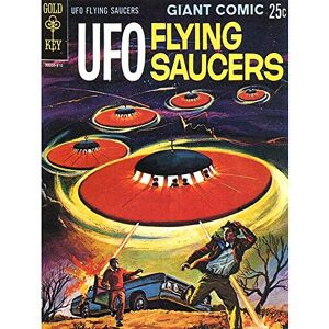 Wee Blue Coo Comic Book Cover Ufo Flying Saucers Alien Sci Fi Art Print Poster Wall Decor 12X16 Inch, Ungerahmtes Papier Wee Blue Coo Comic Book Cover Ufo Flying Saucers Alien Sci Fi Art Print Poster Wall Decor 12X16 Inch, Ungerahmtes Papier