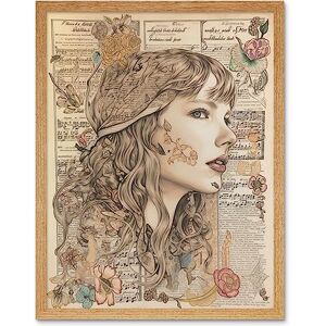 Artery8 Upcycled Music Book Page Singer Portrait Illustration Art Print Framed Poster Wall Decor 12x16 inch Artery8 Upcycled Music Book Page Singer Portrait Illustration Art Print Framed Poster Wall Decor 12x16 inch