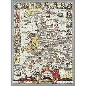 Artery8 Map Jacobson 1936 England Story Pictorial Unframed Wall Art Print Poster Home Decor Premium Artery8 Map Jacobson 1936 England Story Pictorial Unframed Wall Art Print Poster Home Decor Premium