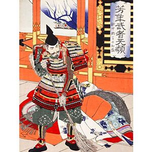 Wee Blue Coo Chikanobu Japanese Samurai Sweeping Large Wall Art Poster Print Thick Paper 18X24 Inch Wee Blue Coo Chikanobu Japanese Samurai Sweeping Large Wall Art Poster Print Thick Paper 18X24 Inch
