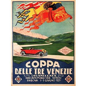 Wee Blue Coo Exhibition Motor Sport Venice Italy Automobile Car Vintage Art Print Poster Wall Decor 12X16 Inch Wee Blue Coo Exhibition Motor Sport Venice Italy Automobile Car Vintage Art Print Poster Wall Decor 12X16 Inch