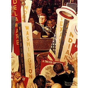 Wee Blue Coo Painting Portrait President John Kennedy Jfk Crowd USA Art Print Poster Wall Decor 12X16 Inch Wee Blue Coo Painting Portrait President John Kennedy Jfk Crowd USA Art Print Poster Wall Decor 12X16 Inch