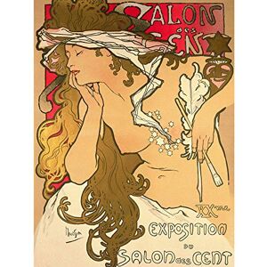 Artery8 Mucha Salon des Cent Art Nouveau Large Wall Art Poster Print Thick Paper 18X24 Inch Artery8 Mucha Salon des Cent Art Nouveau Large Wall Art Poster Print Thick Paper 18X24 Inch