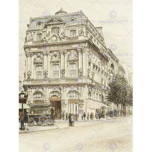 Wee Blue Coo Painting Vintage Cityscape Paris Boulevard St Martin Wall Art Print Wee Blue Coo Painting Vintage Cityscape Paris Boulevard St Martin Wall Art Print