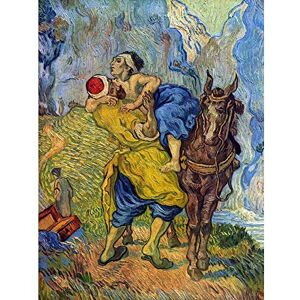 Wee Blue Coo Vincent Van Gogh Good Samaritan Old Master Painting Art Print Poster Wall Decor 12X16 Inch Wee Blue Coo Vincent Van Gogh Good Samaritan Old Master Painting Art Print Poster Wall Decor 12X16 Inch