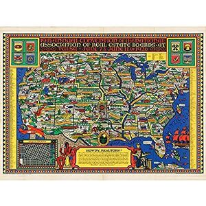 Fine Art Prints National Association Real Estate 1926 Landkarte USA ungerahmt Wandbild Kunstdruck Poster Home Decor Premium Fine Art Prints National Association Real Estate 1926 Landkarte USA ungerahmt Wandbild Kunstdruck Poster Home Decor Premium