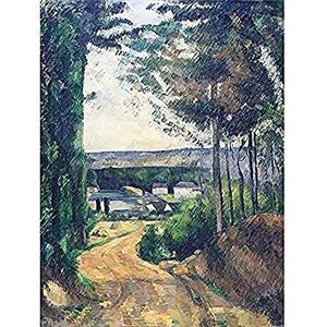 Fine Art Prints Paul Cezanne Road Leading To The Lake Kunstdruck auf Leinwand, Premium-Wanddekoration, Poster Fine Art Prints Paul Cezanne Road Leading To The Lake Kunstdruck auf Leinwand, Premium-Wanddekoration, Poster