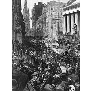 Artery8 Schell Hogan 1884 Wall Street Panic New York Engraving Art Print Canvas Premium Wall Decor Poster Mural Artery8 Schell Hogan 1884 Wall Street Panic New York Engraving Art Print Canvas Premium Wall Decor Poster Mural