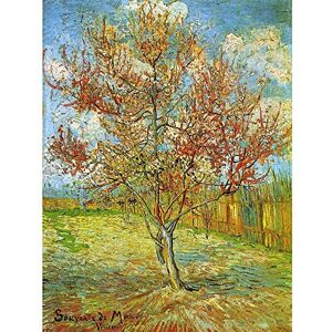 Wee Blue Coo Vincent Van Gogh Pink Peach Tree Blossom Reminiscence Mauve Art Print Poster Wall Decor 12X16 Inch Wee Blue Coo Vincent Van Gogh Pink Peach Tree Blossom Reminiscence Mauve Art Print Poster Wall Decor 12X16 Inch