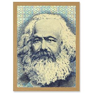 Wee Blue Coo Painting Political Karl Marx Banknote Design Communism Artwork Framed Wall Art Print A4 Wee Blue Coo Painting Political Karl Marx Banknote Design Communism Artwork Framed Wall Art Print A4
