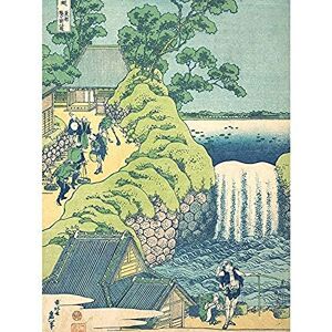 Artery8 Hokusai Falls at Aoigaoka in the Eastern Capital Unframed Wall Art Print Poster Home Decor Premium Artery8 Hokusai Falls at Aoigaoka in the Eastern Capital Unframed Wall Art Print Poster Home Decor Premium
