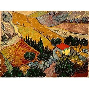 Wee Blue Coo Van Gogh Landscape With House Ploughman Unframed Wall Art Print Poster Home Decor Premium Wee Blue Coo Van Gogh Landscape With House Ploughman Unframed Wall Art Print Poster Home Decor Premium
