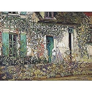 Fine Art Prints Frieseke The House In Giverny Painting Art Print Canvas Premium Wall Decor Poster Mural Fine Art Prints Frieseke The House In Giverny Painting Art Print Canvas Premium Wall Decor Poster Mural