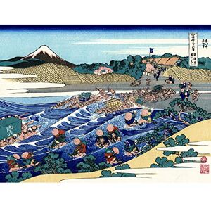 Artery8 Hokusai 36 Views Fuji Kanaya Tokaido Woodblock Japan Premium Wall Art Canvas Print 18X24 Inch Artery8 Hokusai 36 Views Fuji Kanaya Tokaido Woodblock Japan Premium Wall Art Canvas Print 18X24 Inch