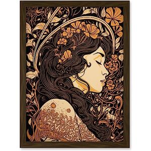 Artery8 - Sleeping Beauty - Brown - A4 - Art print Artery8 - Sleeping Beauty - Brown - A4 - Art print