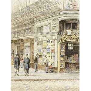 Wee Blue Coo Painting Vintage Cityscape Paris Boulevard Des Italiens Wall Art Print Wee Blue Coo Painting Vintage Cityscape Paris Boulevard Des Italiens Wall Art Print