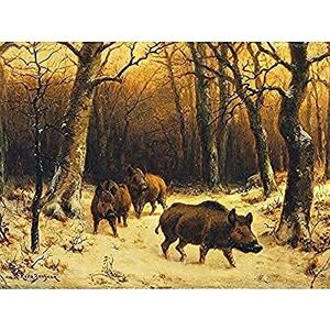 Fine Art Prints Bonheur Wild Boars Winter Snow Painting Unframed Wall Art Print Poster Home Decor Premium Fine Art Prints Bonheur Wild Boars Winter Snow Painting Unframed Wall Art Print Poster Home Decor Premium