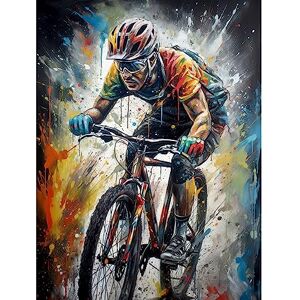 Artery8 Bike Rider Racing Paint Splat Sport Bicycle Race Extra Large XL Wall Art Poster Print Artery8 Bike Rider Racing Paint Splat Sport Bicycle Race Extra Large XL Wall Art Poster Print