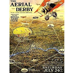 Wee Blue Coo ADVERTISING EXHIBITION AIRSHOW RACE DERBY BIPLANE LONDON UK POSTER PRINT 18x24 INCH LV738 Wee Blue Coo ADVERTISING EXHIBITION AIRSHOW RACE DERBY BIPLANE LONDON UK POSTER PRINT 18x24 INCH LV738