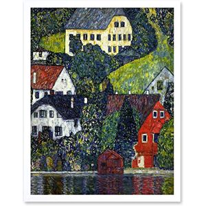Wee Blue Coo Klimt Church in Unterach on Attersee Art Print Framed Poster Wall Decor 12x16 inch Wee Blue Coo Klimt Church in Unterach on Attersee Art Print Framed Poster Wall Decor 12x16 inch