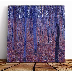 Big Box Art Canvas Print Wall Art Gustav Klimt Beech Grove Forest (2) Mounted & Stretched Box Frame Picture Home Decor for Kitchen, Living Room, Bedroom, Hallway, Multi-Colour, 14x14 Inch Big Box Art Canvas Print Wall Art Gustav Klimt Beech Grove Forest (2) Mounted & Stretched Box Frame Picture Home Decor for Kitchen, Living Room, Bedroom, Hallway, Multi-Colour, 14x14 Inch