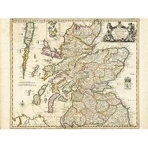 Fine Art Prints Greene 1689 Map Scotland Roads Counties Large Print Poster Wall Art Decor Picture Fine Art Prints Greene 1689 Map Scotland Roads Counties Large Print Poster Wall Art Decor Picture