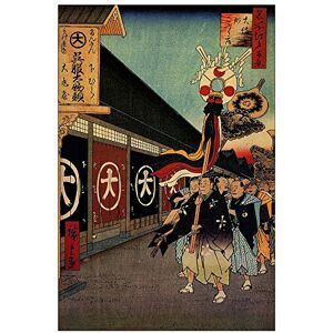 ArtPlaza Hiroshige Utagawa-Silk-goods Lan Decorative Panel, Wood, Multi-Colour, 60 x 1.8 x 90 cm ArtPlaza Hiroshige Utagawa-Silk-goods Lan Decorative Panel, Wood, Multi-Colour, 60 x 1.8 x 90 cm