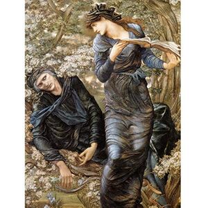 Artery8 Jones Beguiling Merlin Lady Lake Arthur Painting Large Wall Art Poster Print Thick Paper 18X24 Inch Artery8 Jones Beguiling Merlin Lady Lake Arthur Painting Large Wall Art Poster Print Thick Paper 18X24 Inch