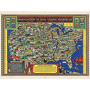 Fine Art Prints National Association Real Estate 1926 Map USA Art Print Canvas Premium Wall Decor Poster Mural Fine Art Prints National Association Real Estate 1926 Map USA Art Print Canvas Premium Wall Decor Poster Mural