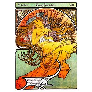 Wee Blue Coo Magazine Cover Mucha 1897 Latin Quer Nouveau Picture Wall Art Print Wee Blue Coo Magazine Cover Mucha 1897 Latin Quer Nouveau Picture Wall Art Print