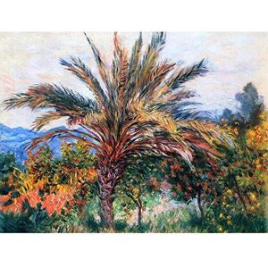 Wee Blue Coo Claude Monet Palm Tree At Bordighera Old Master Painting Art Print Poster Wall Decor 12X16 Inch Wee Blue Coo Claude Monet Palm Tree At Bordighera Old Master Painting Art Print Poster Wall Decor 12X16 Inch