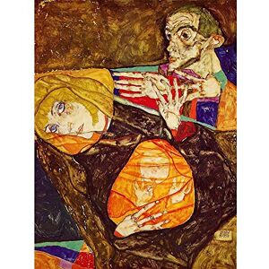 Wee Blue Coo Egon Schiele The Holy Family 1913 Old Master Painting Art Print Poster Wall Decor 12X16 Inch Wee Blue Coo Egon Schiele The Holy Family 1913 Old Master Painting Art Print Poster Wall Decor 12X16 Inch