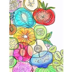 Artery8 Colourful Fruits Vegetables Watercolour Painting Premium Wall Art Canvas Print 18X24 Inch Artery8 Colourful Fruits Vegetables Watercolour Painting Premium Wall Art Canvas Print 18X24 Inch