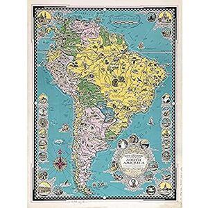Fine Art Prints Chase 1942 Pictorial Map South America Buildings Unframed Wall Art Print Poster Home Decor Premium Fine Art Prints Chase 1942 Pictorial Map South America Buildings Unframed Wall Art Print Poster Home Decor Premium