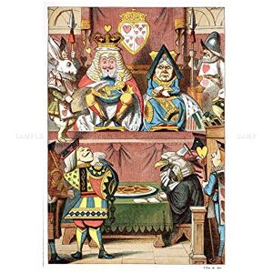 Wee Blue Coo Painting Carrol Alice Wonderland Tenniel Knave Hearts Wall Art Print Wee Blue Coo Painting Carrol Alice Wonderland Tenniel Knave Hearts Wall Art Print