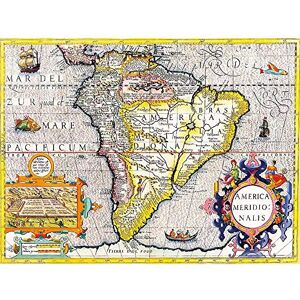 Wee Blue Coo Map Antique South America Brazil Pacific Atlantic Ocean Cuico Peru Set Art Print Poster Wall Decor 12X16 Inch Wee Blue Coo Map Antique South America Brazil Pacific Atlantic Ocean Cuico Peru Set Art Print Poster Wall Decor 12X16 Inch