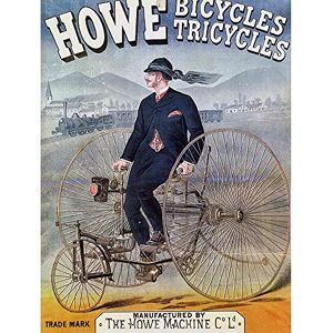 Wee Blue Coo Transport Tricycle Howe France Vintage Advertising Retro Art Print Poster Wall Decor 12X16 Inch Wee Blue Coo Transport Tricycle Howe France Vintage Advertising Retro Art Print Poster Wall Decor 12X16 Inch