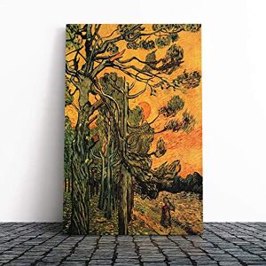 Big Box Art Canvas Print Wall Art Vincent Van Gogh Pine Trees Against a Red Sky Mounted & Stretched Box Frame Picture Home Decor for Kitchen, Living Room, Bedroom, Multi-Colour, 30x20 Inch Big Box Art Canvas Print Wall Art Vincent Van Gogh Pine Trees Against a Red Sky Mounted & Stretched Box Frame Picture Home Decor for Kitchen, Living Room, Bedroom, Multi-Colour, 30x20 Inch