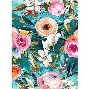 Wee Blue Coo Bright Floral Pattern Unframed Art Print Poster Wall Decor 12x16 inch Wee Blue Coo Bright Floral Pattern Unframed Art Print Poster Wall Decor 12x16 inch