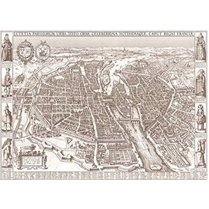 Fine Art Prints Map Visscher 1618 Paris City Pictorial Costumes Premium Wall Art Canvas Print 18X24 Inch Fine Art Prints Map Visscher 1618 Paris City Pictorial Costumes Premium Wall Art Canvas Print 18X24 Inch