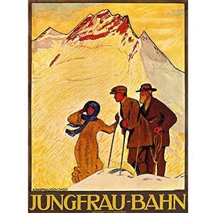 Wee Blue Coo Travel Transport Mountain Railway Junfrau Swiss Alps Art Print Poster Wall Decor 12X16 Inch Wee Blue Coo Travel Transport Mountain Railway Junfrau Swiss Alps Art Print Poster Wall Decor 12X16 Inch