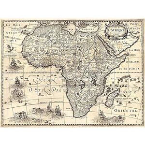 Wee Blue Coo Map Antique Continental Africa Bertius Art Print Poster Wall Decor 12X16 Inch Wee Blue Coo Map Antique Continental Africa Bertius Art Print Poster Wall Decor 12X16 Inch