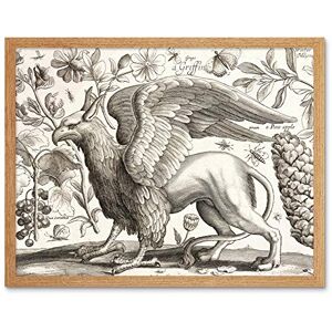 Artery8 Hollar Griffin Pineapple Butterflies Etching Art Print Framed Poster Wall Decor 12x16 inch Artery8 Hollar Griffin Pineapple Butterflies Etching Art Print Framed Poster Wall Decor 12x16 inch