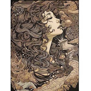 Artery8 Deep Breath In Conceptual Art Woman Illustration Extra Large XL Wall Art Poster Print Artery8 Deep Breath In Conceptual Art Woman Illustration Extra Large XL Wall Art Poster Print